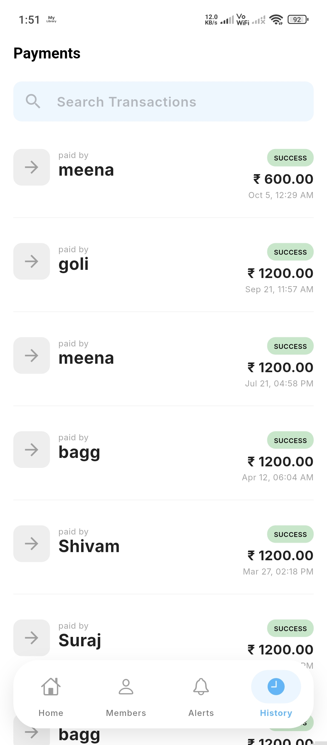 my library app screenshot 2