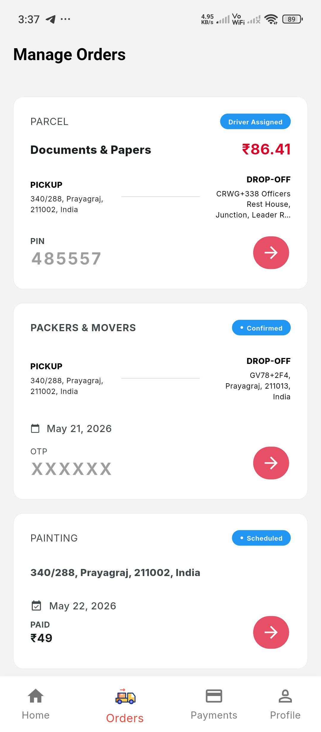 reloco website redesign screenshot 2